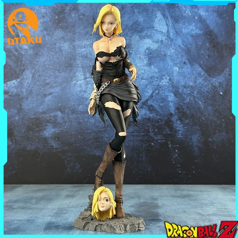 

Dragon Ball Z Figure Android 18 Figures Lazuli Interchangeable Head Model Pvc Statue Doll Collection Room Decora Desk Toys Gifts
