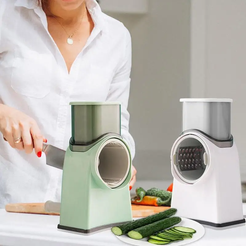 Cheese Grater Vegetable Cutter Manual Mandoline Slicer Cheese Grater 4 In 1 Slicing Grater Vegetable Slicer Roller Kitchen Tool