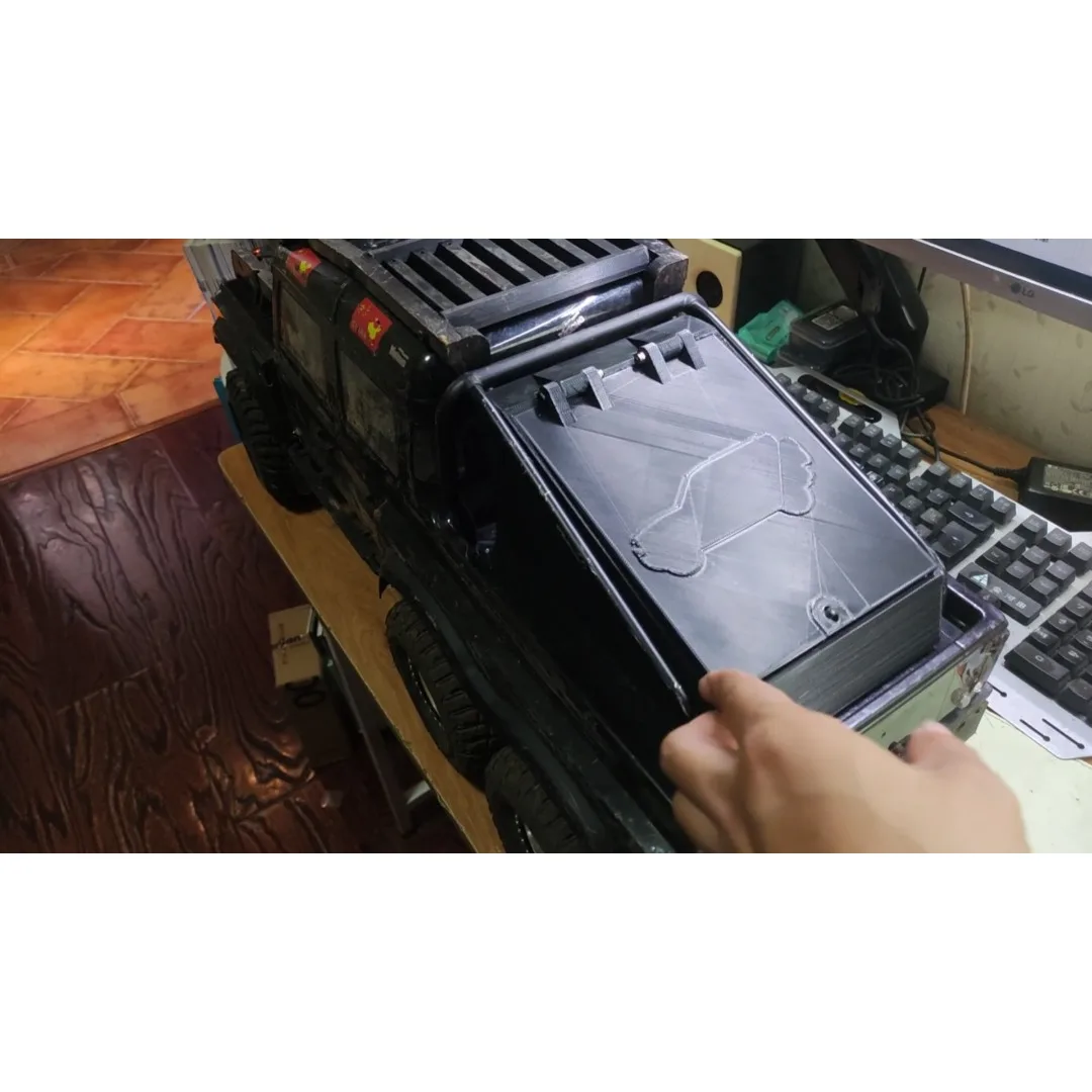 For Yikong YK6101 1/10 RC Crawler Rear Cargo Bed Custom Model Number Simulation Decorative Styling Upgrade Hobby Accessories