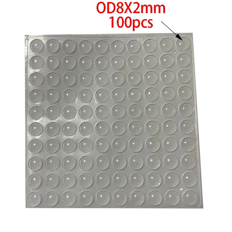 100 Stuks Zachte Siliconen Rubber Anti Slip Bumpers Voeten Pads Demper Buffer Kast Bumpers Siliconen Meubels Pads Lade Deur Pad
