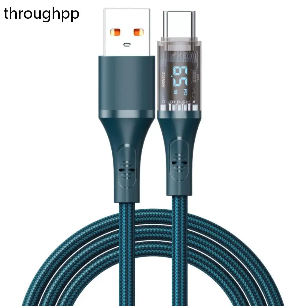 

1PC LED Digital Display Data Cable Fast Charging C Fast Charging Cable Type C For Mobile Phone