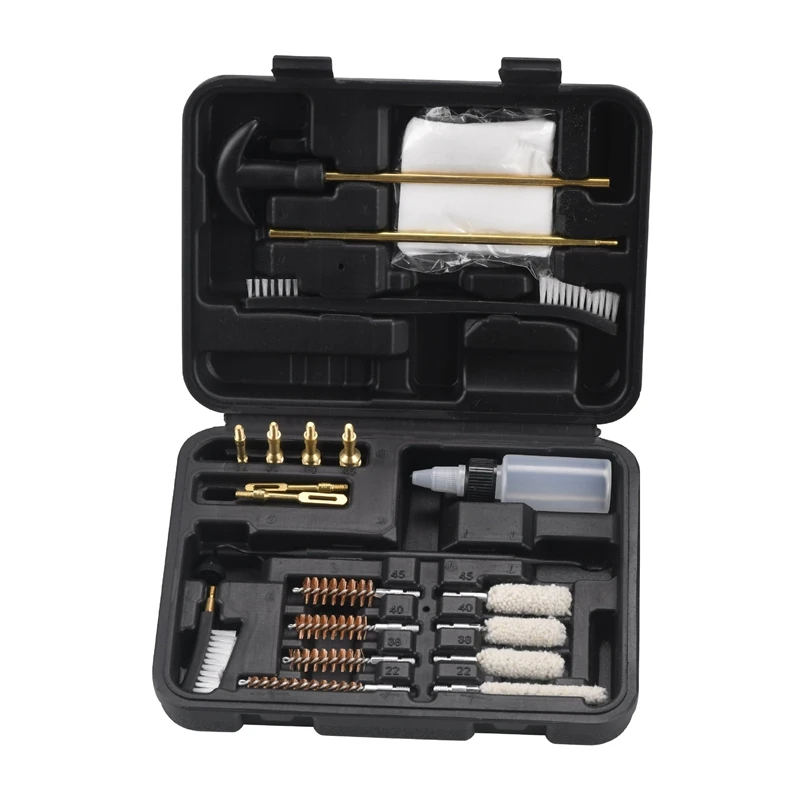 Gun cleaning kit, acessórios de gun cleaning universal, ferramenta de algodão, esteiras, 19, m16, ak, 15, 74, 9mm
