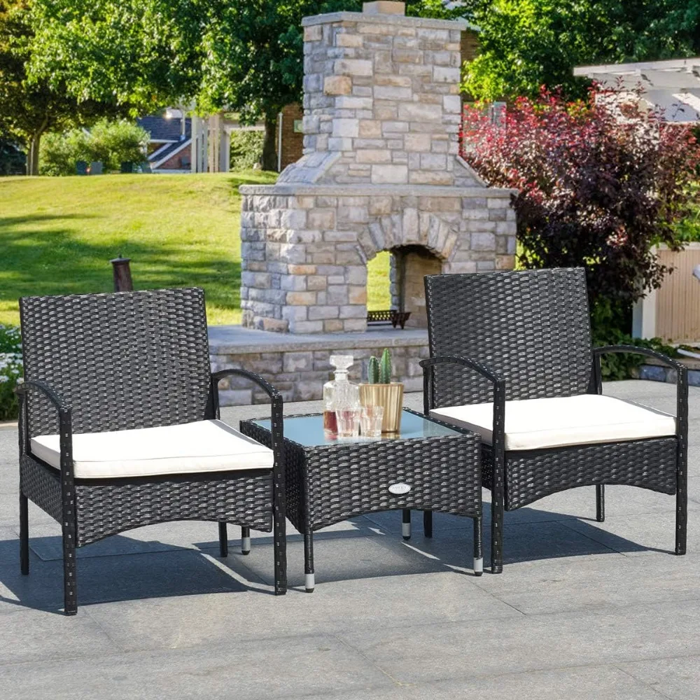 Rattan Garden Furniture Outdoor Furniture Sets High Quality Garden Lounge Set Patio Balcony Table Outside Cheap Terrace Luxury