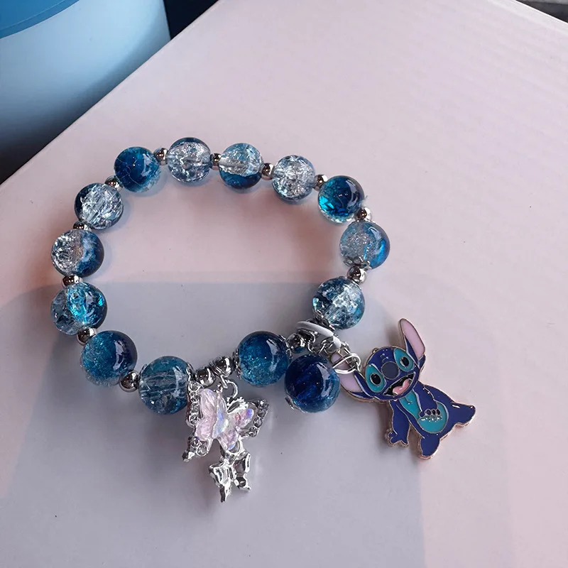 Anime Lilo und Stitch Cartoon Bild Kristall Armband Niedlichen Koreanischen Schmuck Freund Student Armband Dekoration Weihnachten Geschenke