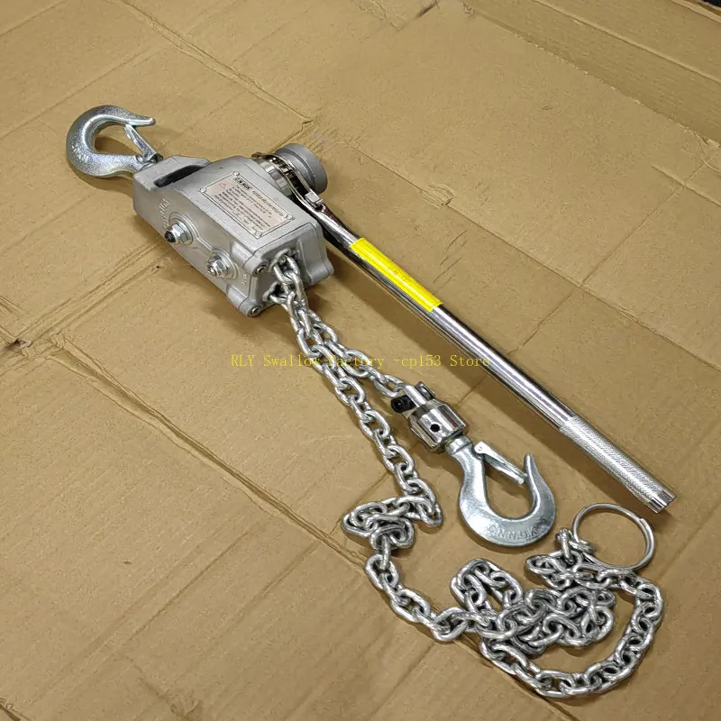 Aluminum alloy lever hoist electric chain type wire tightener, aluminum alloy 1 ton