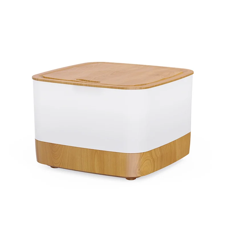 

BABZ-Flame Humidifier Essential Oil Diffuser Air Humidifier With Remote Control 800Ml Aroma Diffuser 7-Color Night Light