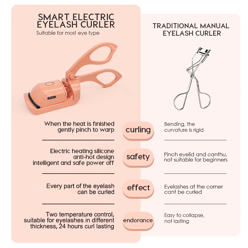 NATUHANA kirpik kıvırıcı taşınabilir elektrikli isıtmalı tarak perma uzun ömürlü kirpikler bukleler termal kirpik kıvırıcı makyaj araçları