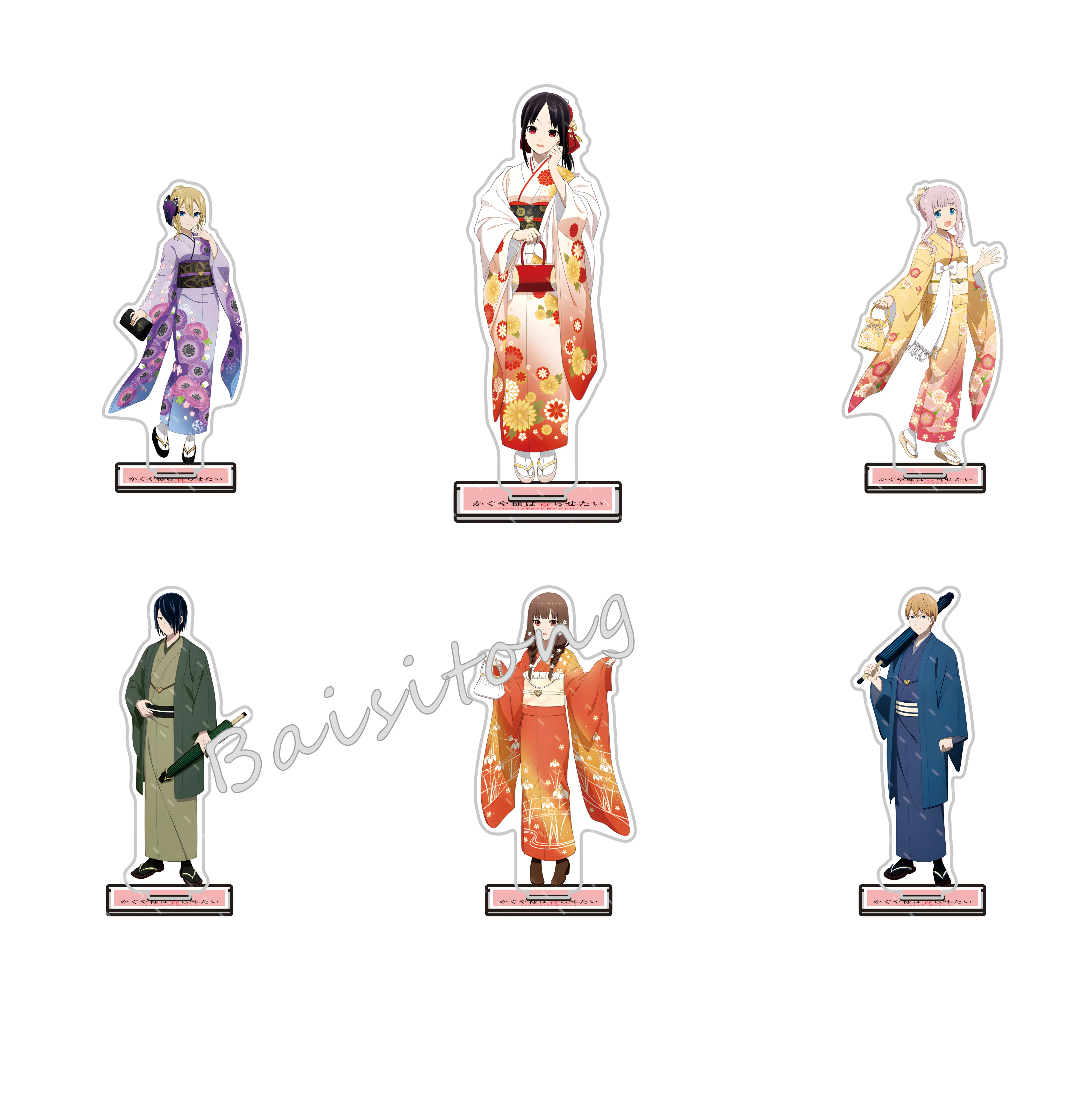 Anime kaguya-sama: Love is War 15cm soporte acrílico Kaguya/Kaguya/Chika Fujiwara decoración de mesa elegante lindo juguete para regalo