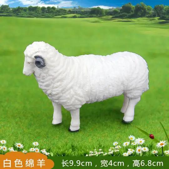 PVC Plastic Mini Boerderij Pluimvee Dieren Huisdecoratie Figuurtjes Gesimuleerde Dieren Hond Varken Schaap Kip Model Kinderspeelgoed