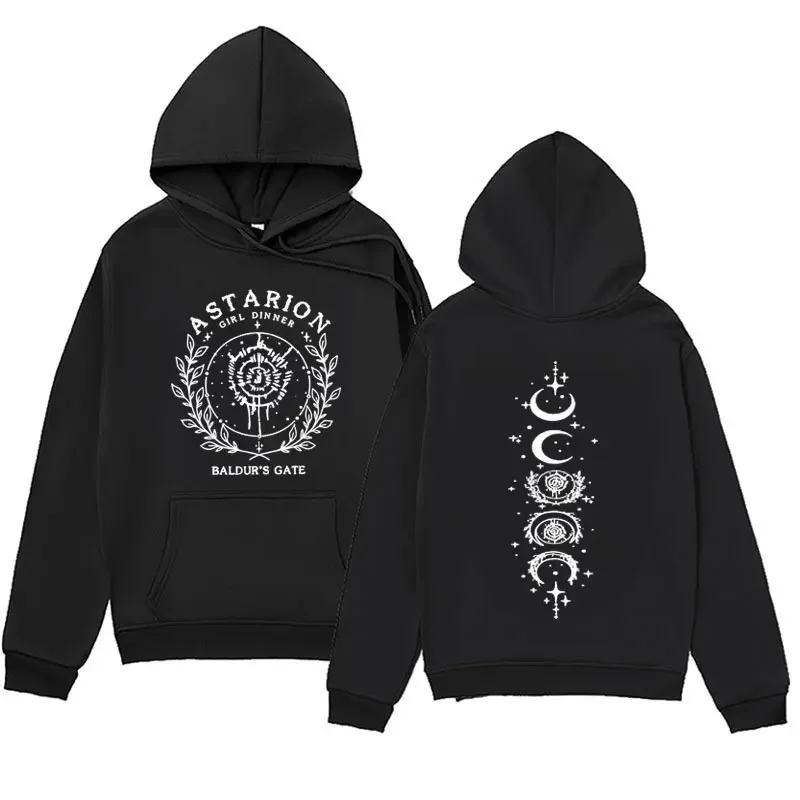 

2024 Hot Game Astarion Baldur's Gate 3 Hooded Men Women Clothing Fashion 90s Vintage Sweatshirt Autumn/Winter Warm Fleece Hoodie