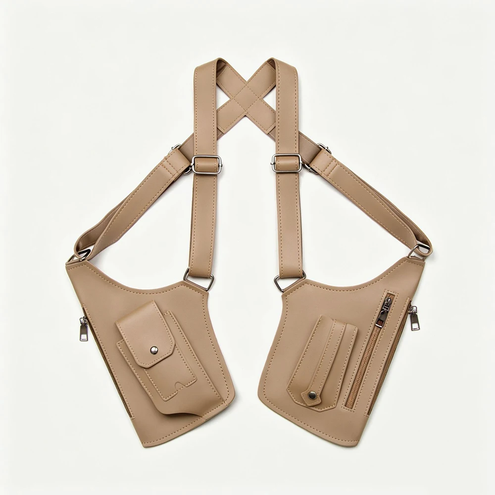 Retro-Umhängetasche für Herren, multifunktionaler Outdoor-Rucksack, Radfahren, Wandern, Handytasche, Urlaubsgeschenk für Freund, Vater