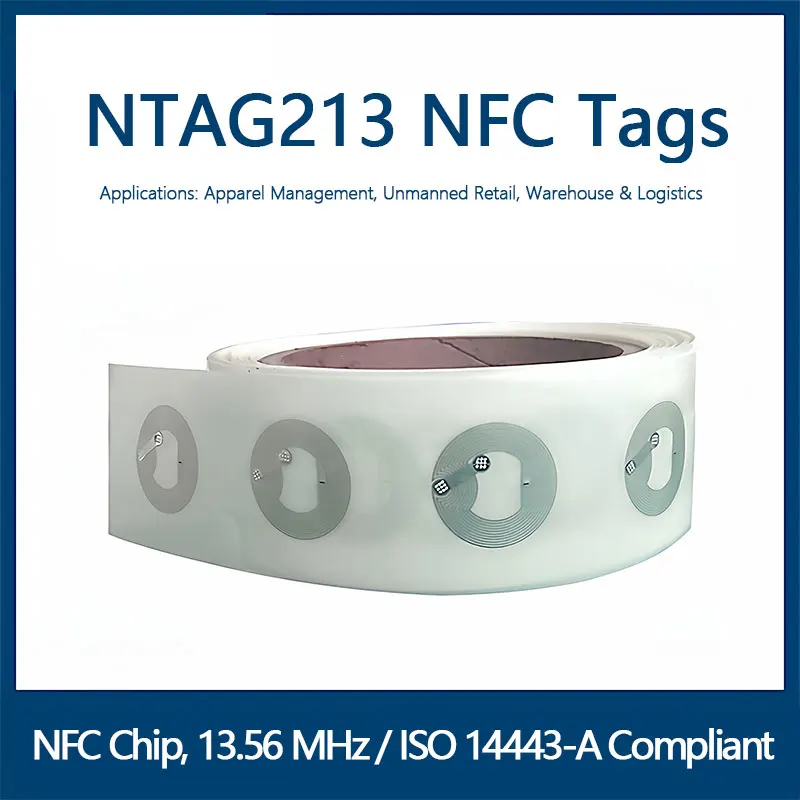 NFC touch-sensitive music wall 213 wet inlay transparent  anti-counterfeiting traceability Ntag213 anti-metal touch sticker