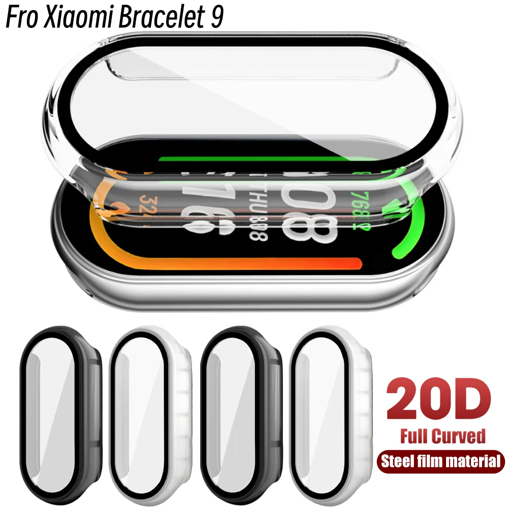 Protective Case for Xiaomi Mi Band 9 Full Screen Protector Frame Bumper Shell Cover for Xiaomi Band 9 Watch Accessories