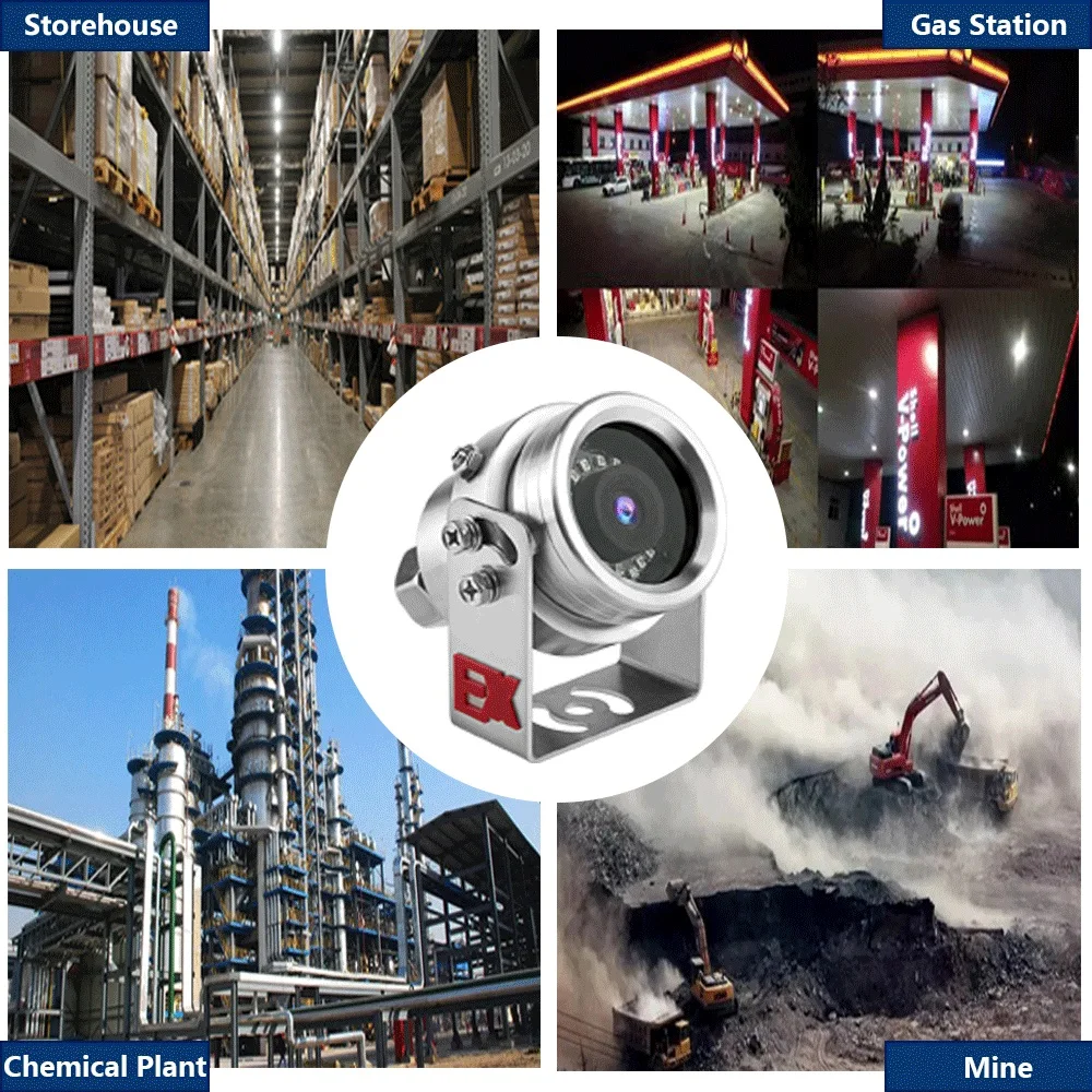 Full Metal Security IP Camera 5MP POE 48V 304 Stainless steel Explosion-proof Humanoid Detection IR Night Vison With SD Card