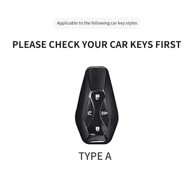 Car Key Case Cover Shell Fob for Great Wall ARCFOX Alpha ΑT ΑT5 ARCFOX Alpha ΑS ΑS5 GT Koala S Car Remote Protection Keychain view 2