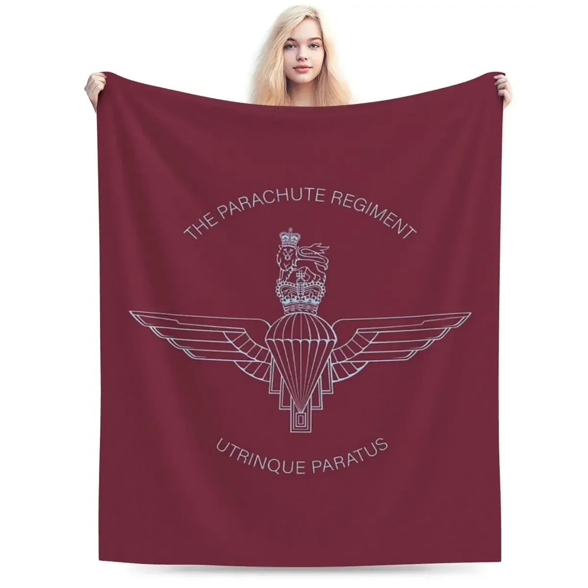 Flannel Throw Blanket The Parachute Regiment Blankets Soft Bedding Warm Plush Blanket for Bed Living room Travel Home Couch