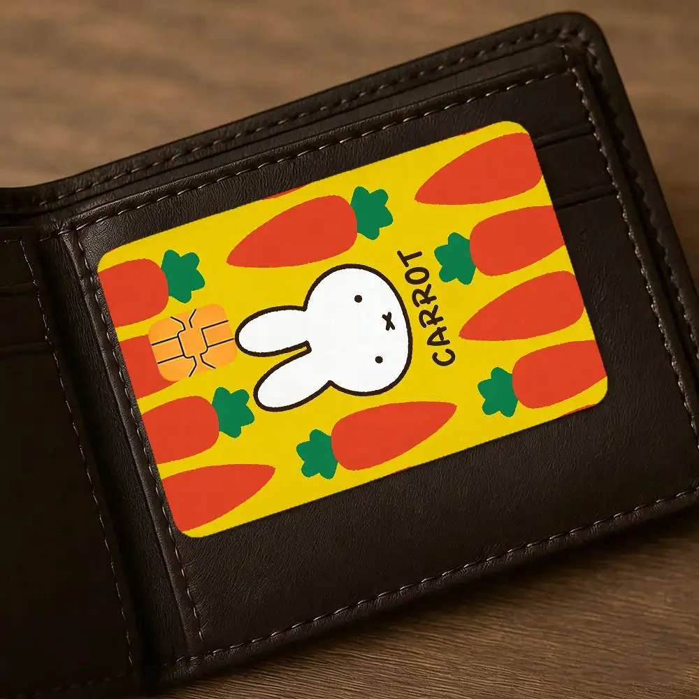 Cartoon M-miffy Niedliche Wasserdichte Hautschutz-Aufkleber für Bankkarten, Kreditkarten, Debitkarten und Fahrkarten für den öffentlichen Nahverkehr – Detail 5