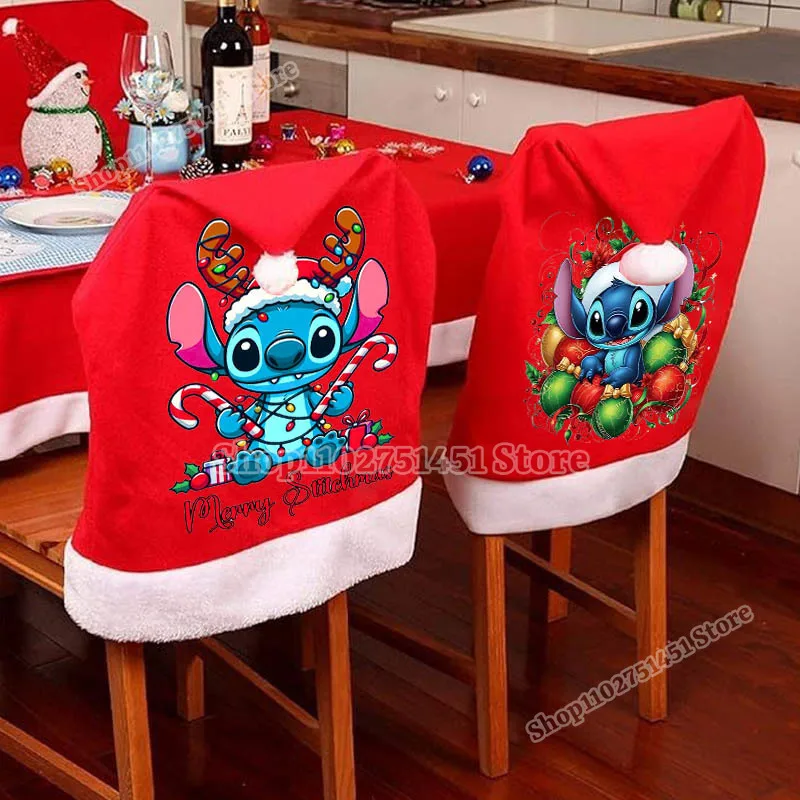 Disney Stitch Print Slipcover for Chair Christmas Room Decor Lilo Stitch Home Party Decoration Cartoon Print Cute Chair Cover