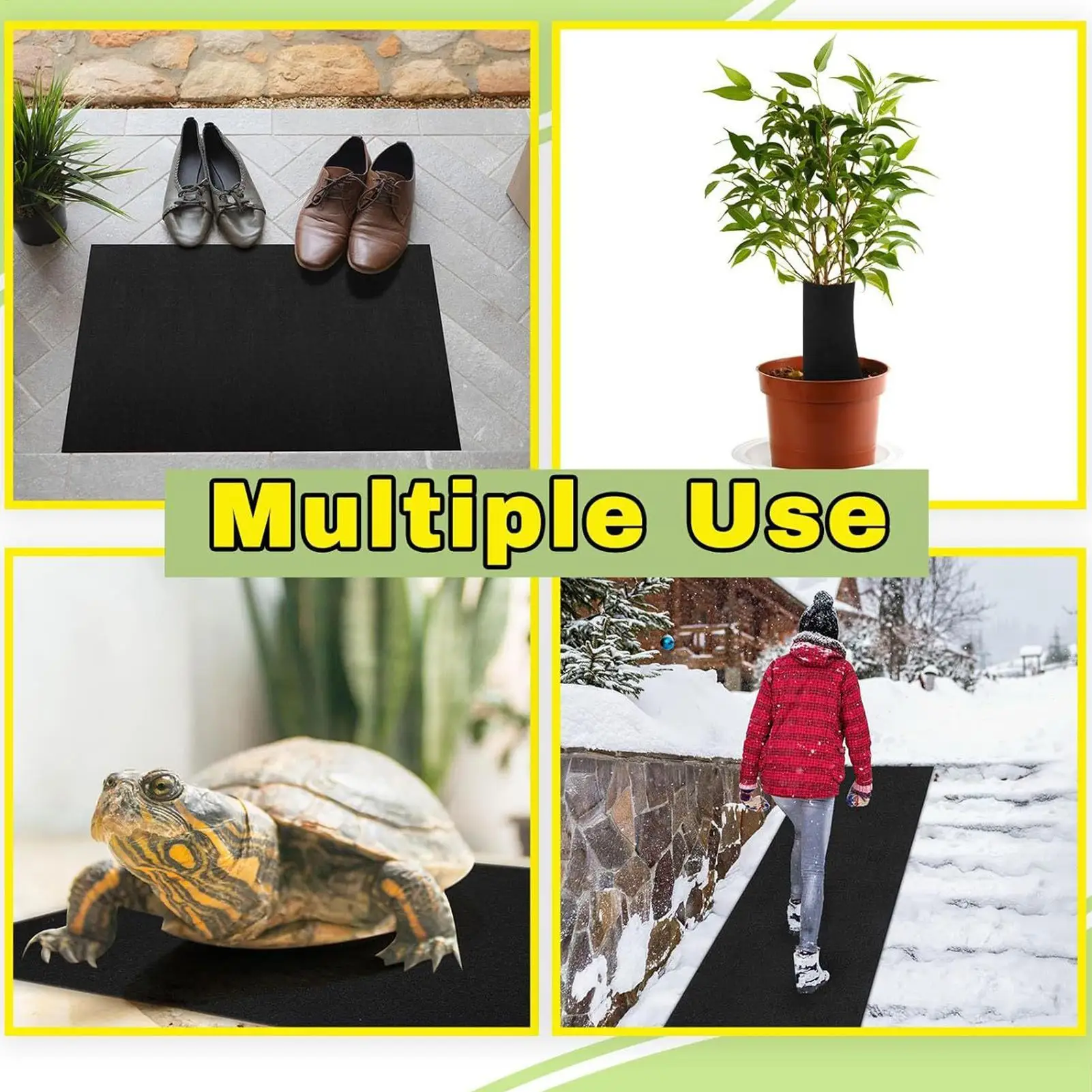Planter Liner Flower Basket Liners Moisture Retention Breathable Planter Sheets Replacement For Balcony Fence Patio Yard Garden