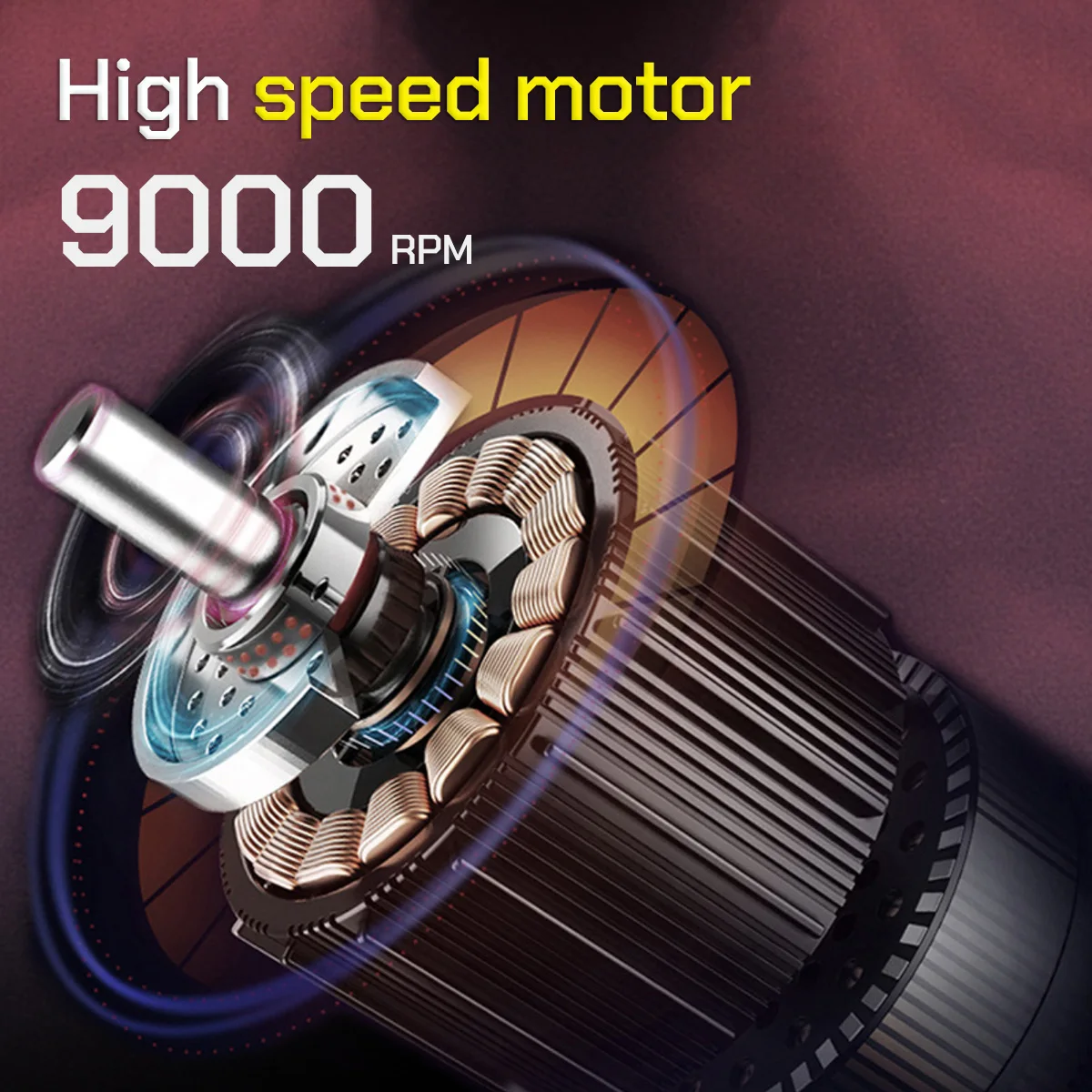 BRDCLIP BRD-362 9000RPM المهنية الفولاذ المقاوم للصدأ محفور التيتانيوم مطلي شفرةين شبكة الحلاقة الكهربائية قص الشعر ماكينة حلاقة