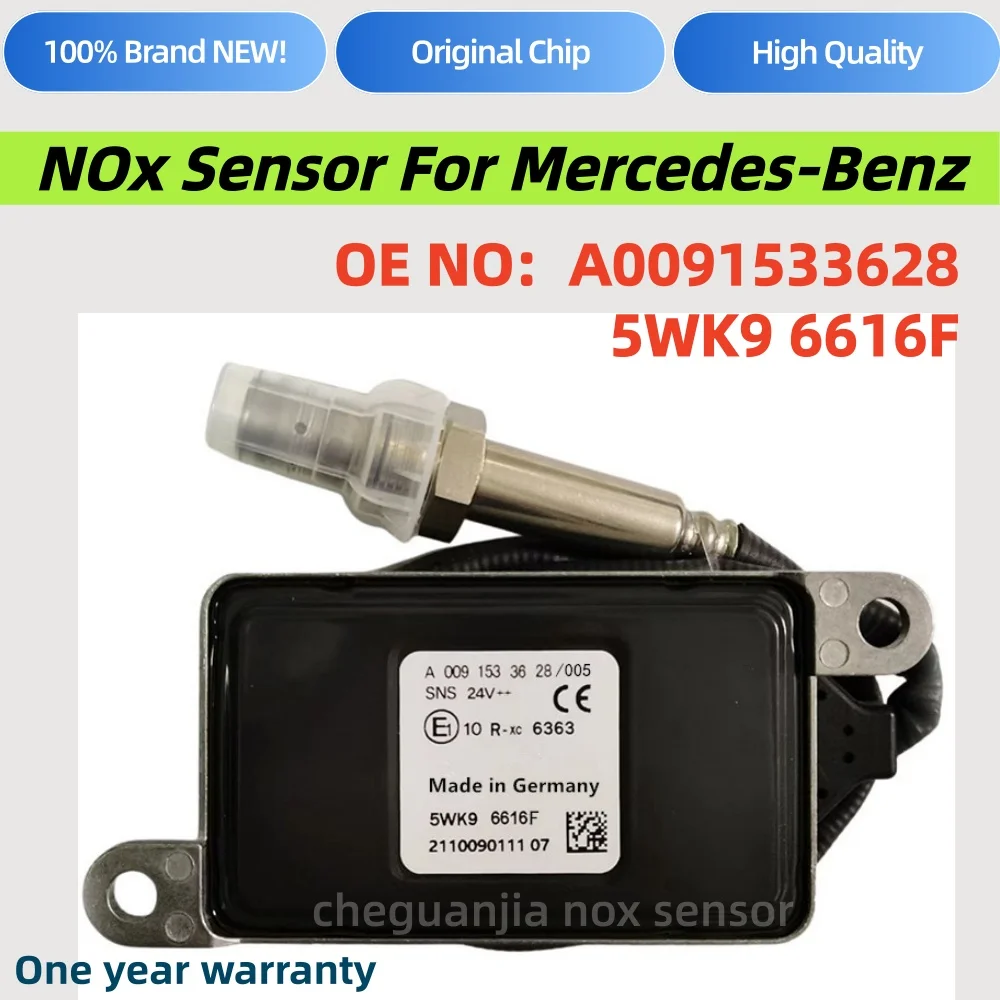 A0091533628 5WK96616F Nox Oxide Sensor For Mercedes-Benz Actros Atego Truck 0091533628 5WK96616D