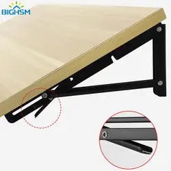 1PCS Multiple Sizes Triangle Folding Angle Bracket Heavy Support Adjustable Wall Shelves Mounted Table Shelves Home Hardware