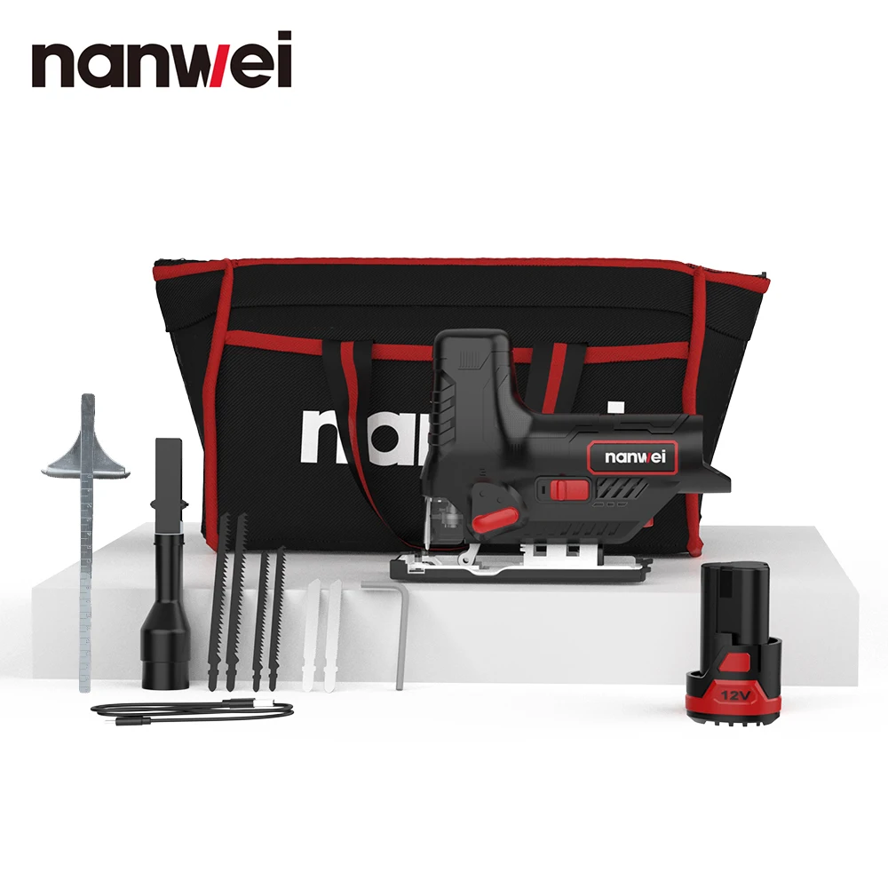 Nanwei Mini Cutting Machine Handheld Curve Saw Household Electric Saw Multifunctional Jig Saw for Woodboard Drawing