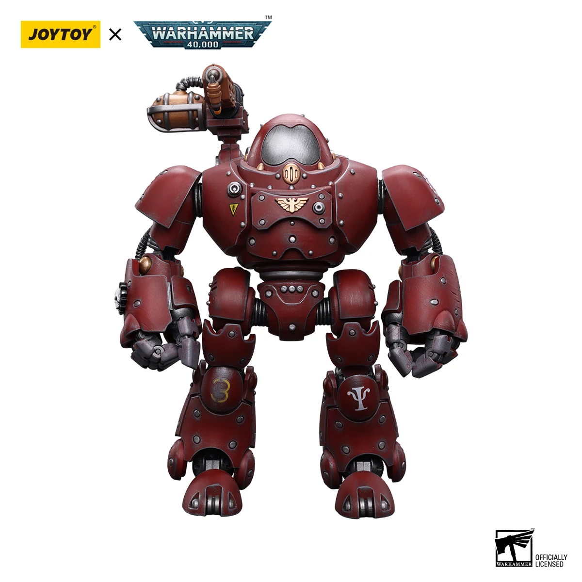 

JOYTOY Warhammer 40k 1/18 Action Figures Mecha Anime Adeptus Mechanicus Kastelan Robot with Incendine Combustor Model Toys