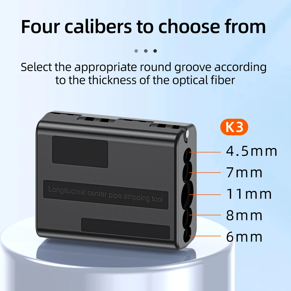 K1/A-09 Fiber Optic Longitudinal Bundle Tube Stripper 1.5-33mm Slitter Single-core/Ribbon-shaped Cable Center Pipe Stripping