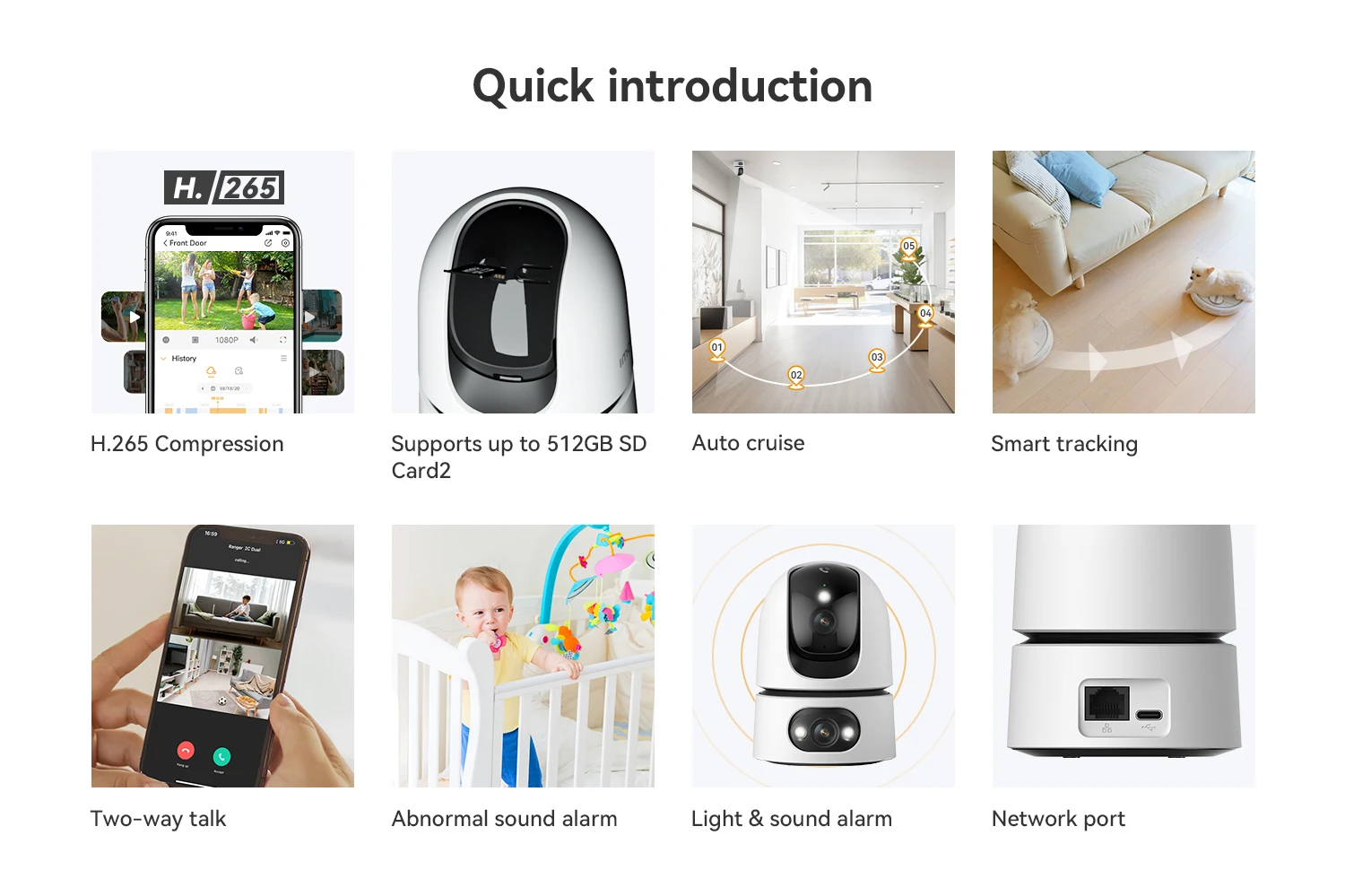 IMOU 10MP Ranger Dual Pro One touch Call Indoor Camera Smart Full-color Night Vision Wide Dual Lens Human & Pet Detection Two-way Audio Monitor