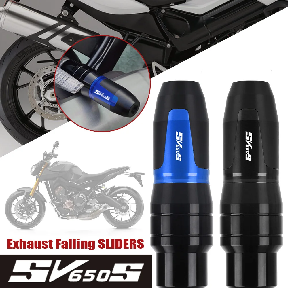 FOR SUZUKI SV650S 1999 2000 2001 2002 2003 2004 2005- 2011 2012 accessories Exhaust Frame Sliders Crash Pads Falling Protector