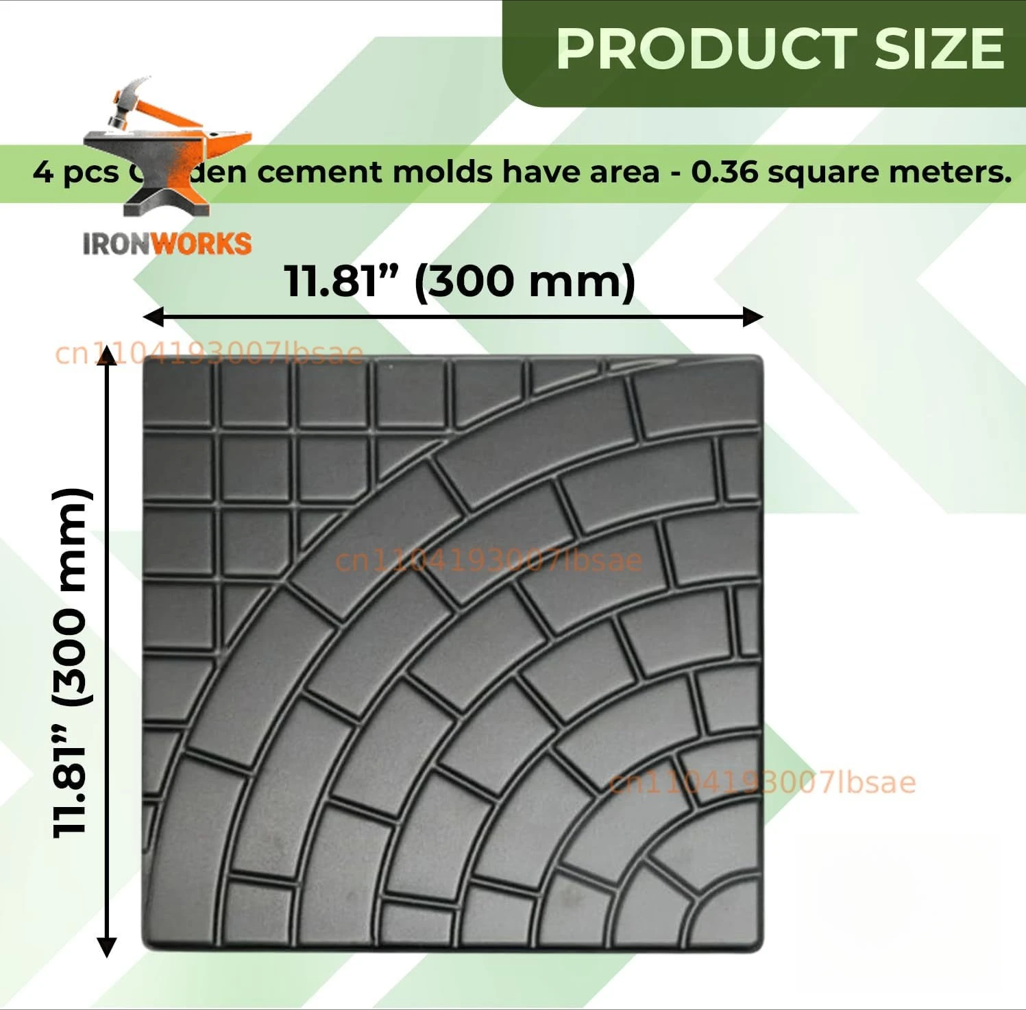 Forms Stampcrete for Wal Plastic Molds Concrete Set Patio Paving Mold   Big Beautiful Pathmaker Precast Concrete Molds