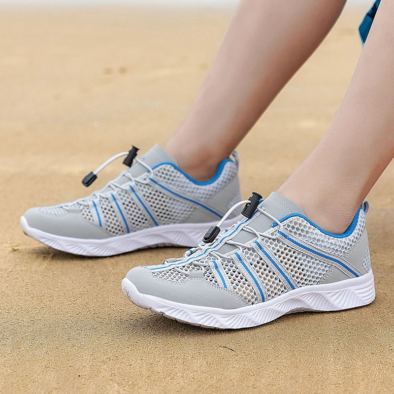 Männer Frauen Strand Aqua Wasser Schuhe Canyoning Outdoor Waten Upstream Creek Fluss Tracing Schuhe Amphibien Camping Entwässerung Löcher – Detail 20