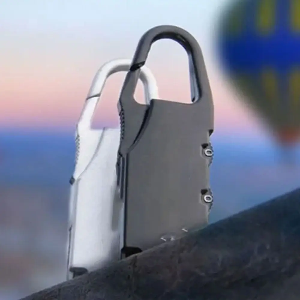 

Portable 3 Digit Luggage Combination Lock Security Anti-theft Password Lock Customs Password Number Lock Coded Padlock Backpack