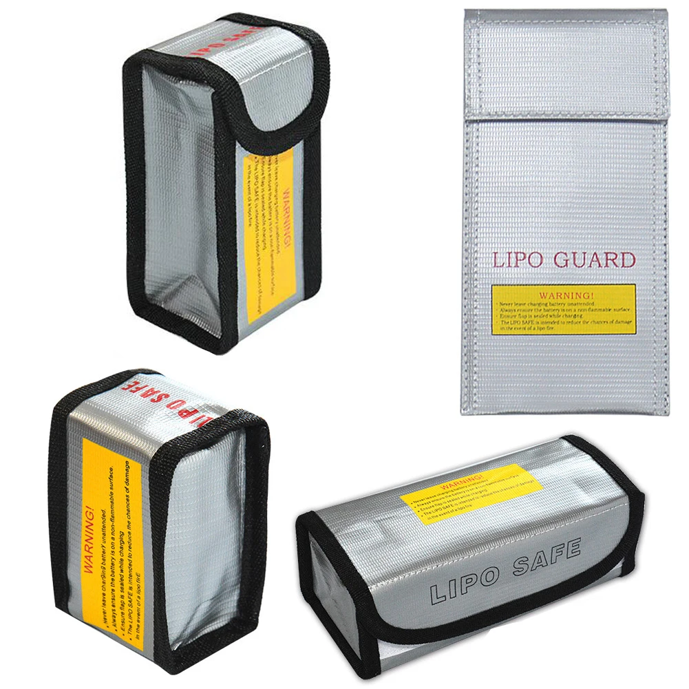 High Quality Fireproof & Waterproof Explosion-proof RC LiPo Battery Safety Bag Safe Guard Charge Sack 90*64*50MM