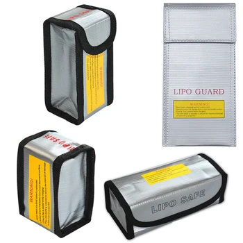 Sac de sécurité pour batterie RC LiPo, ignifuge et étanche, antidéflagrant, de haute qualité, sac de Charge de garde sûre 90x64x50MM
