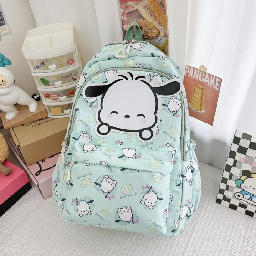 Sanrio tornister Anime Kuromi Cinnamoroll moja melodia Pochacco plecak studencki tornister o dużej pojemności dla dzieci dziewczyny chłopcy