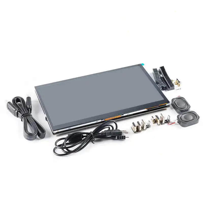 Raspberry Pi 10.1 inch HDMI LCD screen monitor, capacitive touch screen, IPS HD full viewing angle, compatible with Raspberry Pi