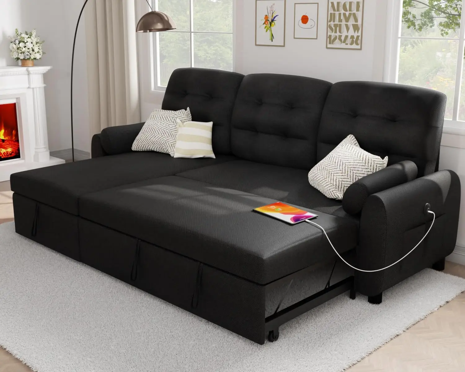 Sectional Sofa Couch 87