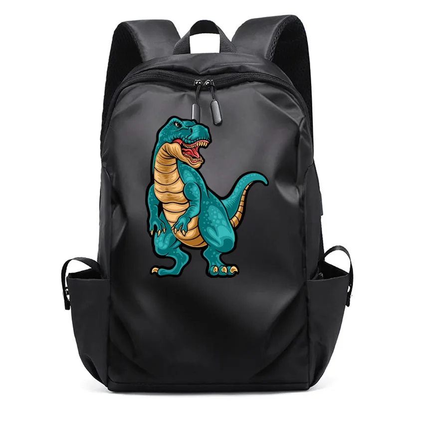 

Waterproof Business Laptops Backpack Men Laptop School Bagpacks for Women's Cartoon Anime Dinosaur Pattern Printed Rucksack