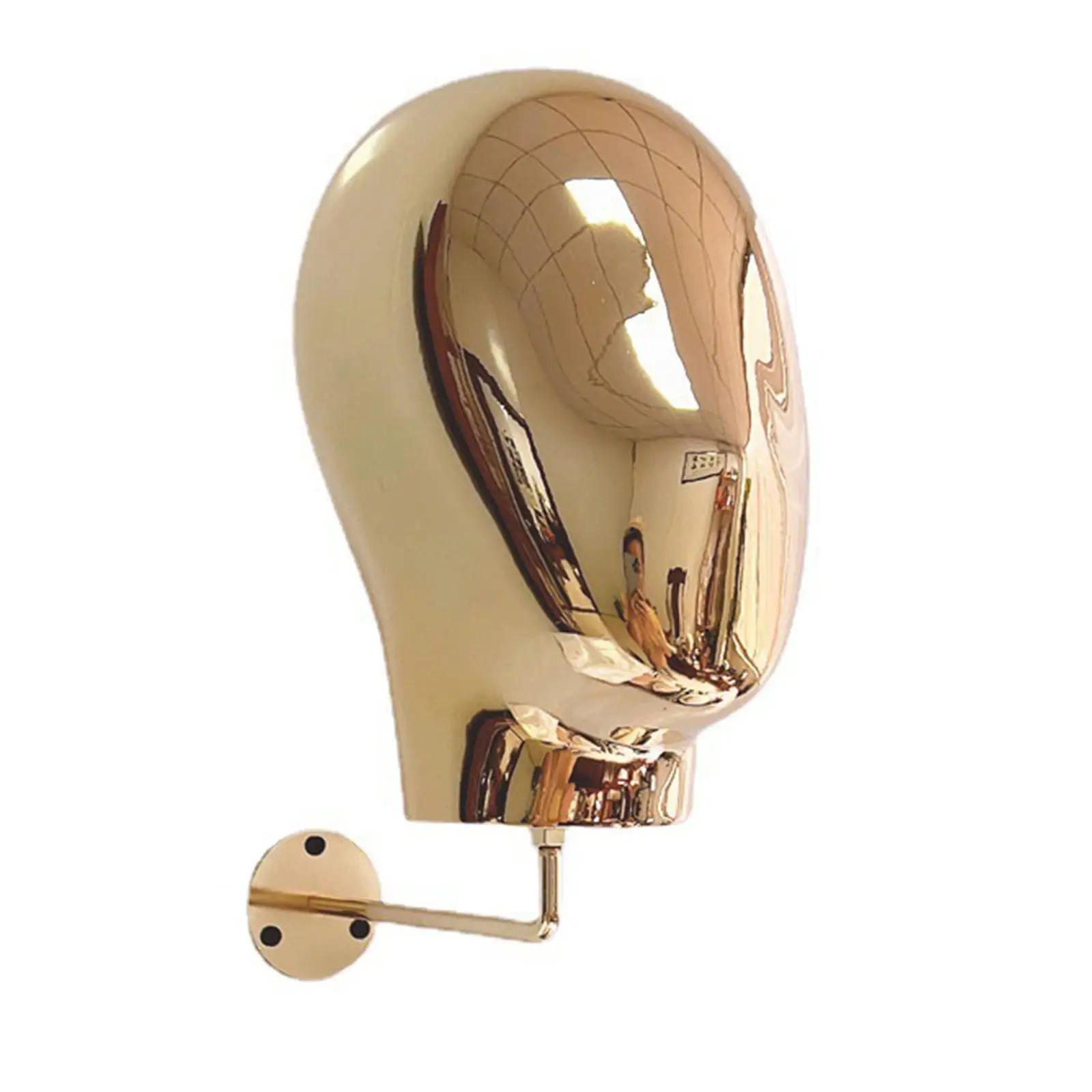Wall Mounted Hat Rack Metal Vintage Style Decorative Organizer Mannequin Head Storage Holder for Home Styling Shop Salon