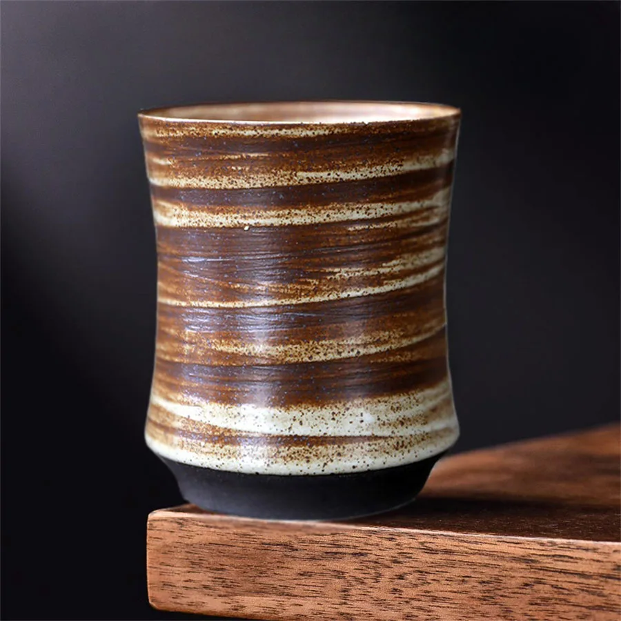 Handbemalte Keramik Retro Kreativ Brennofen-Verfärbung Wachs-Aromatherapie-Tasse Meistertasse Teetasse Kaffeetasse Weizentee-Tassen