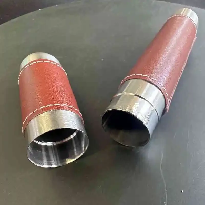 

Single Stainless Steel burgundy Cigar Tube Case Cigarettes Holder Container Portable Cigar Storage Tube Cigar Accessories 91