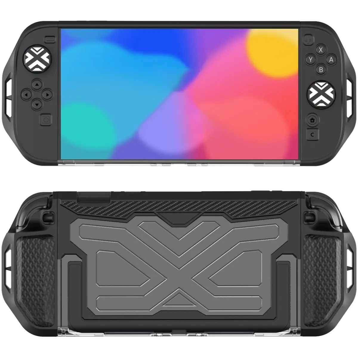 For Switch 2 Case Dockable Integrated Cover Accessories NS2 Split TPU+PC Mech Protective Shell SW2 Accessories