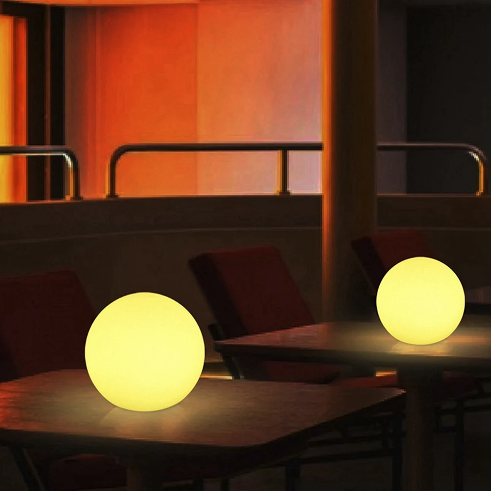 BFYLE كروية القمر جو ضوء الليل إضاءة مقاومة للماء حديقة الكرة ضوء مصابيح إضاءة للمناظر الطبيعية أضواء الحديقة 15x15 سنتيمتر