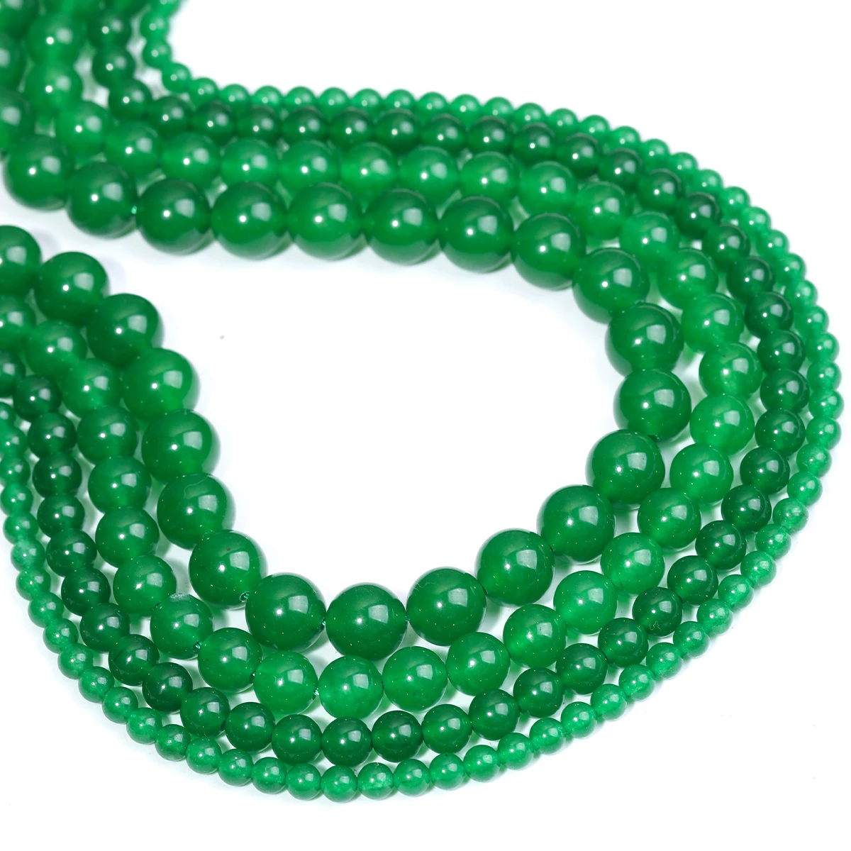 Malay Jade Natursteinperlen, Tianhe-Stein, runde lose Steinperlen für die Schmuckherstellung, DIY-Armband, Ohrringe, Zubehör – Detail 4