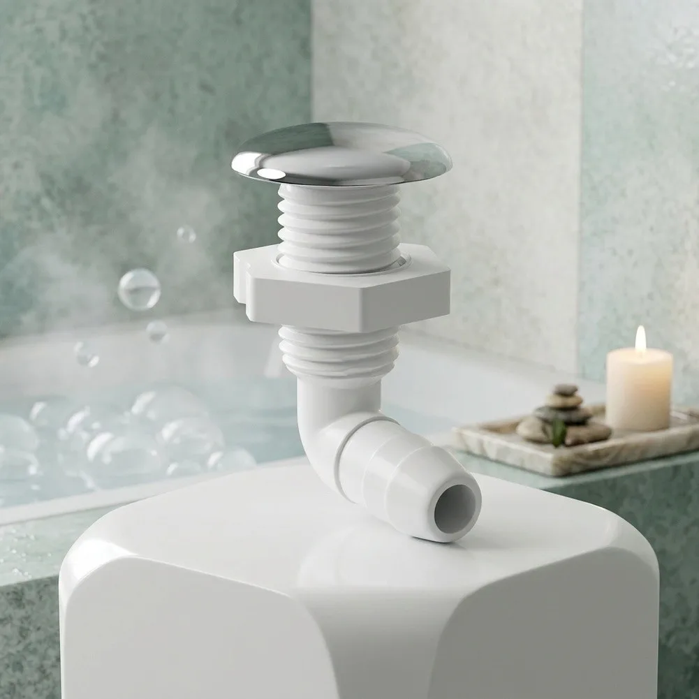 Chrome Air Nozzle Tub Air Jet Nozzle Upgrade For Relaxation Tub Massage Bathtub Chrome-plated Finish High-quality Plastic