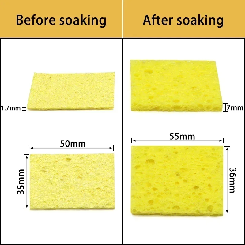 5/10/20/50pcs Soldering Iron Cleaning Sponge For Enduring Solder Welding Station Electric Soldering Iron Tip Repair Tools Sponge