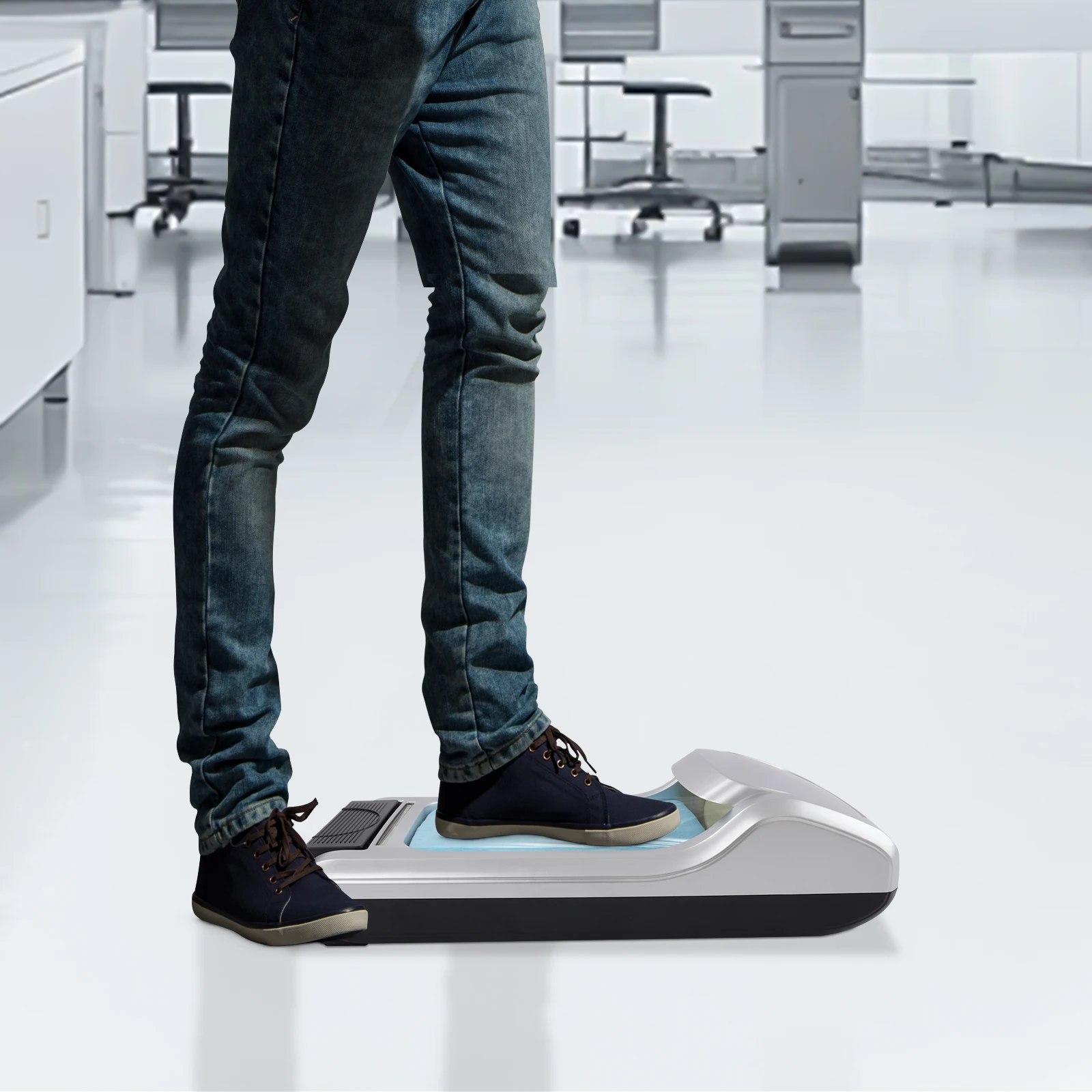 Distributore Automatico di Pellicola per Scarpe, Macchina per Pellicola per Scarpe con 3 Rotoli di Stampi, Macchina per Pellicola per Scarpe per Casa, Negozio e Ufficio