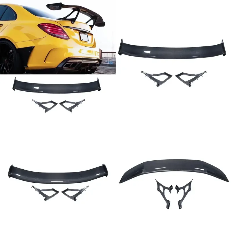 Carbon Fiber Rear Trunk Spoiler IM Style for Mercedes Benz C Class W205 C63 Coupe 2 4 Door Tail Wing
